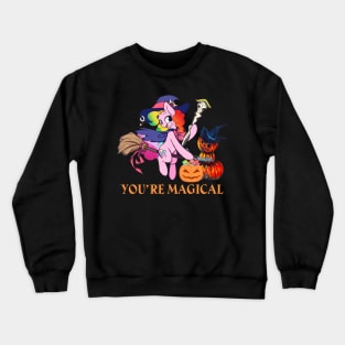 You're Magical T Shirt Cute Unicorn Witch Halloween Shirt Crewneck Sweatshirt